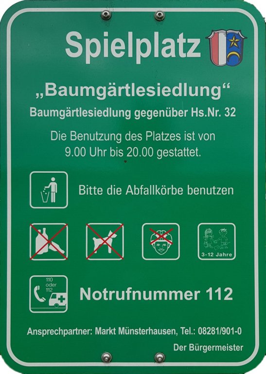 Spielplatz Info Baumgärtlesiedlung