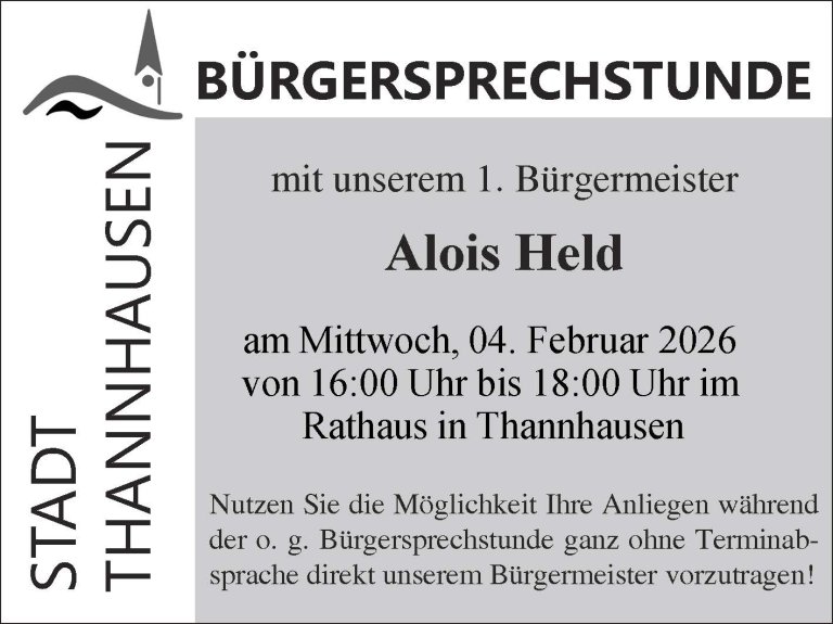 Neu Bürgersprechstunde Thannhausen Neu Bürgersprechstunde Thannhausen
