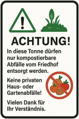 Friedhof Münsterhausen - Schild Friedhof Münsterhausen - Schild
